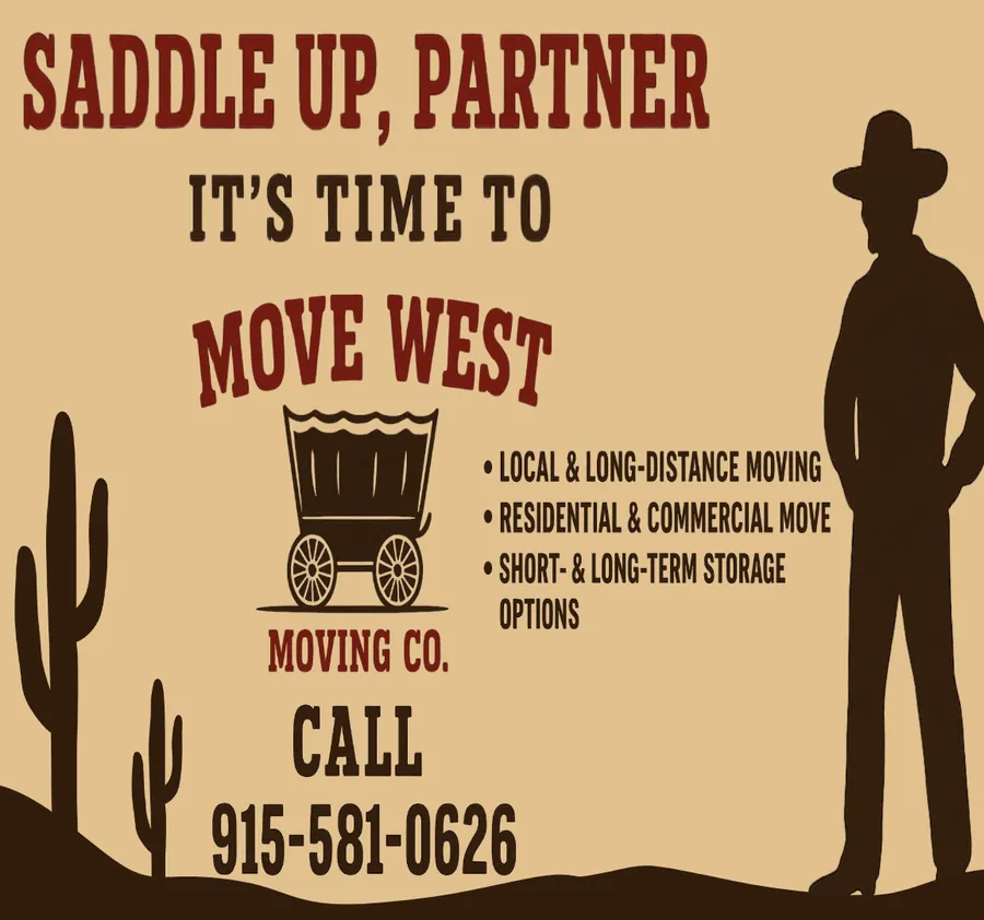 Move West Moving Co local and long-distance moving ad