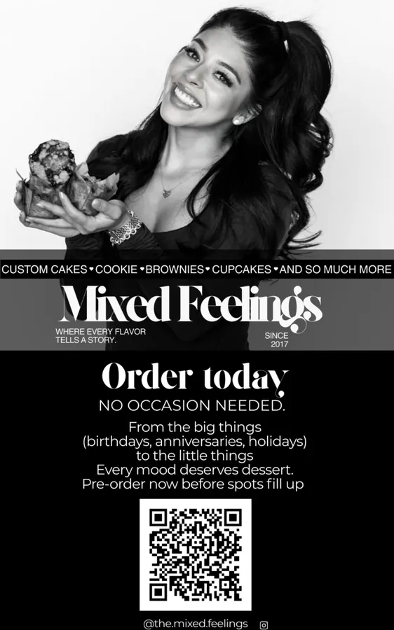 Mixed Feelings custom cakes and desserts order-today ad