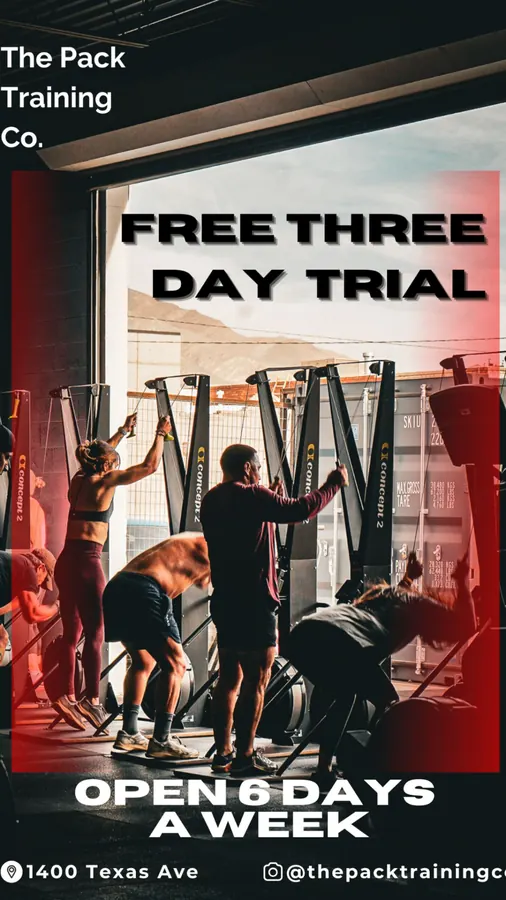 The Pack Training Co free three day gym trial ad